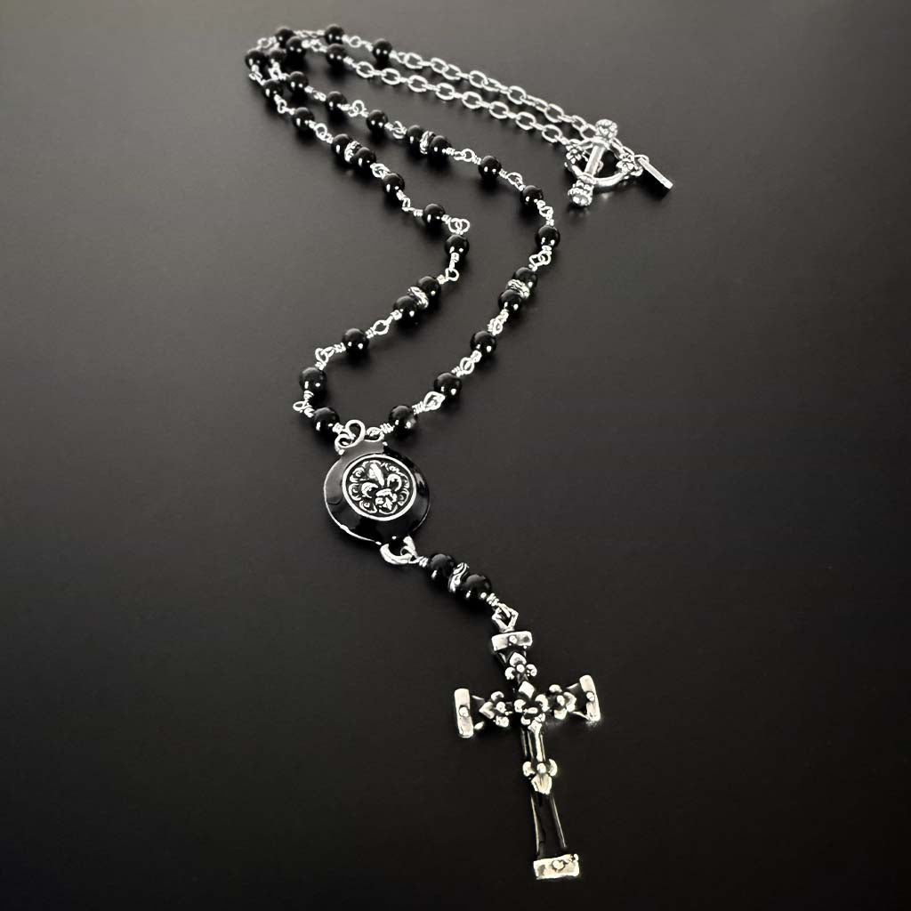 Royal Fleur Rosary Necklace