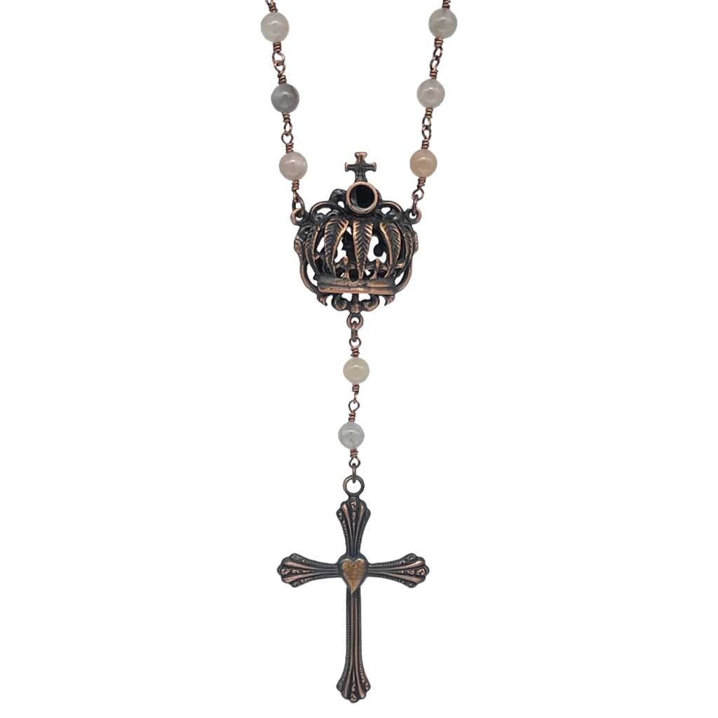 rosary necklace for women by rock my wings