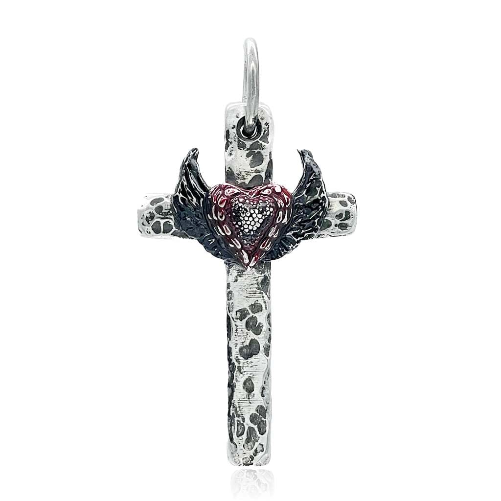 Broken Promise Cross Pendant for women - rocker jewelry