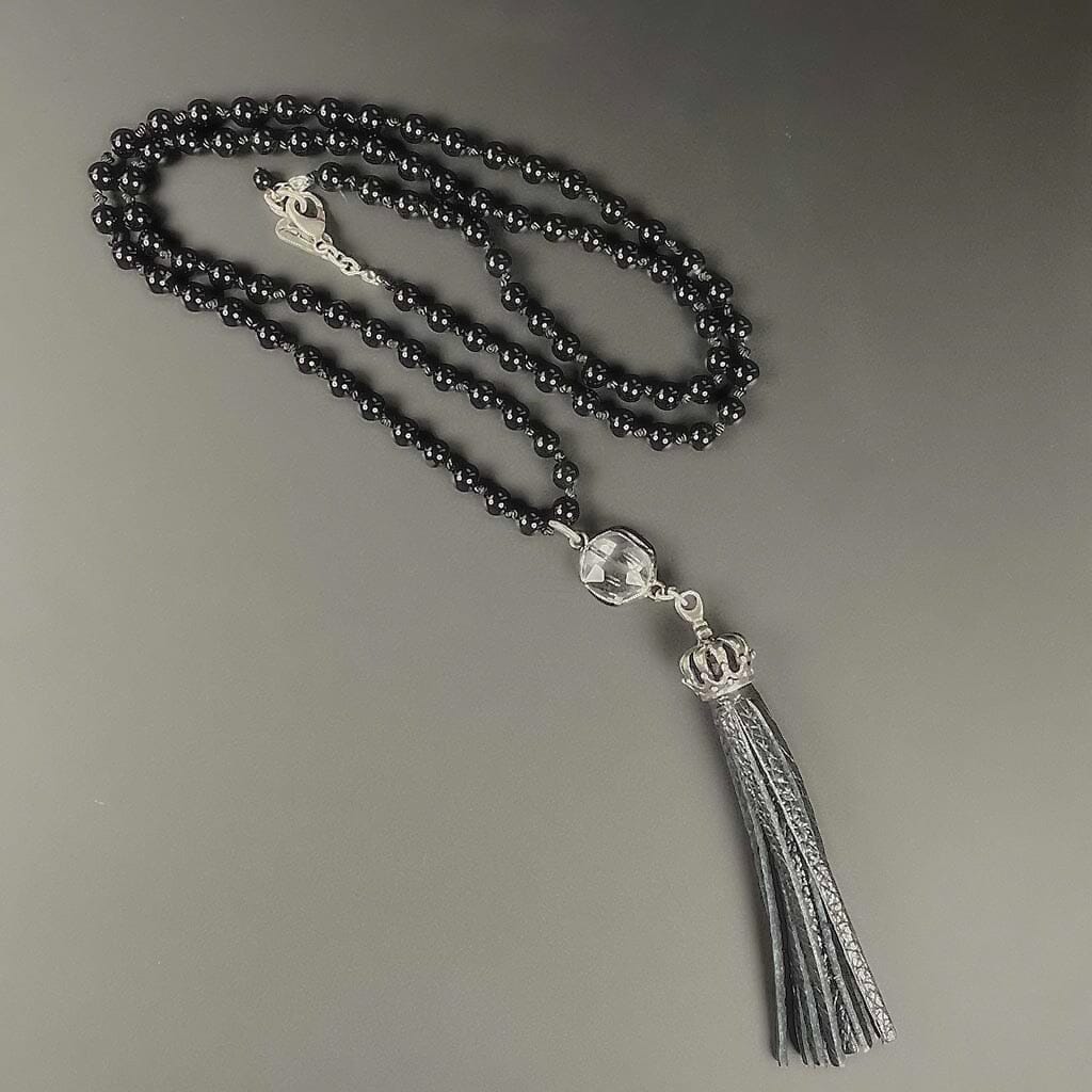 Beaded Long Rosary Necklace for Women by Rock My Wings