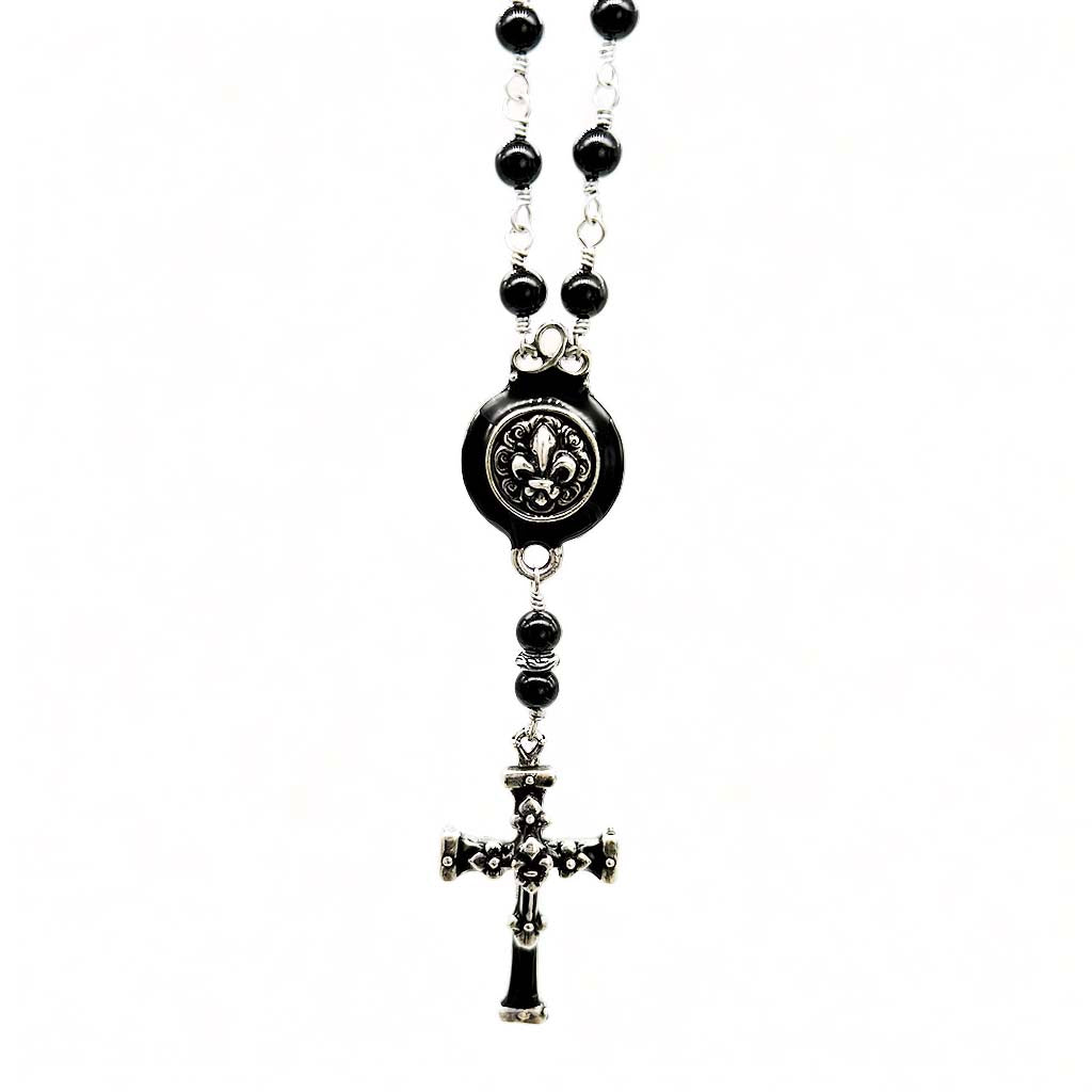 Royal Fleur Rosary Necklace