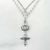 Short double rosary necklace for women