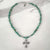 Boho Turquoise Cross Necklace for Women
