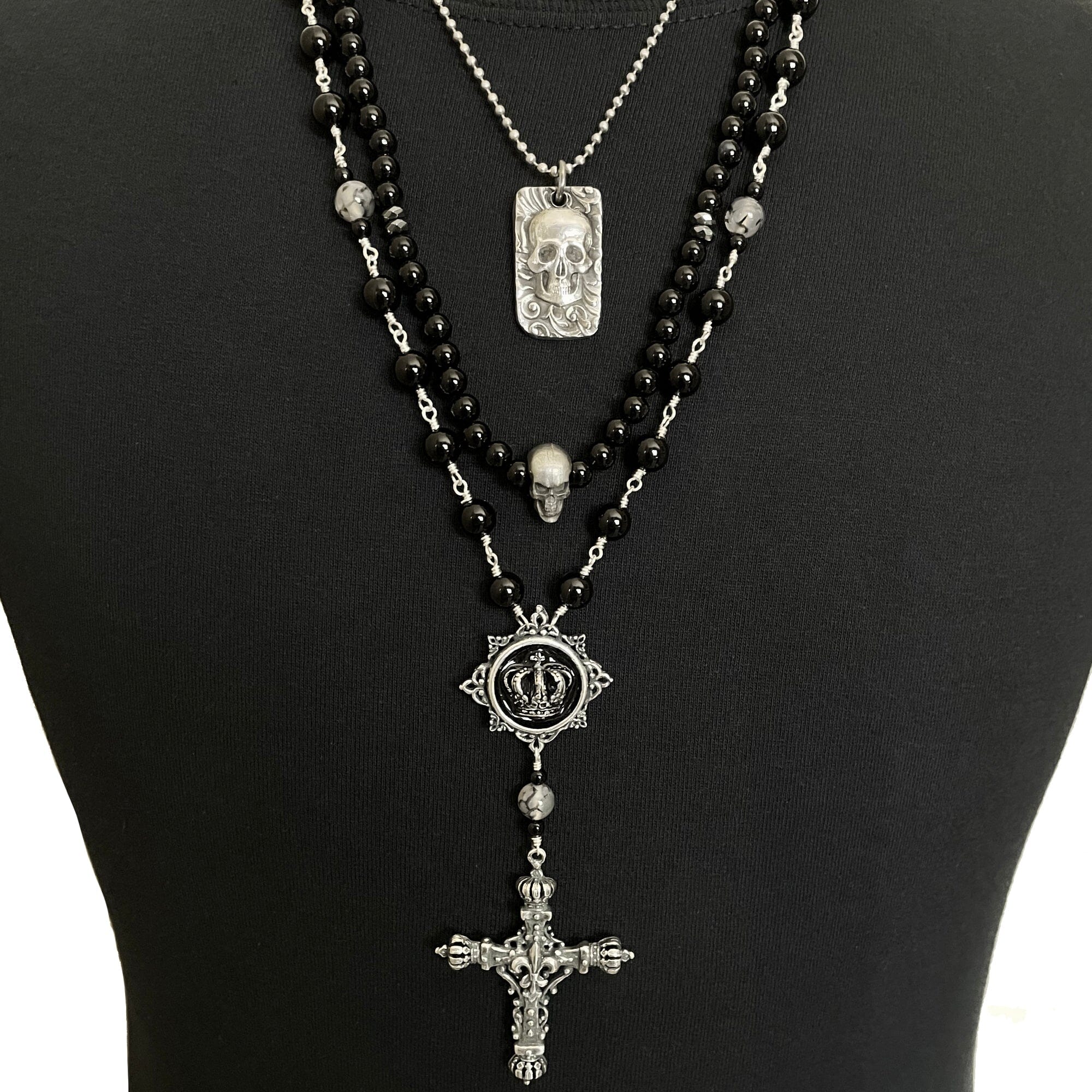 Rosary Necklace for Men by Rock My Wings