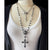 onyx beaded rosary necklace for women by rock my wings