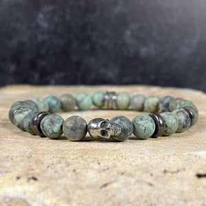 Skull Turquoise Gemstone Bracelet