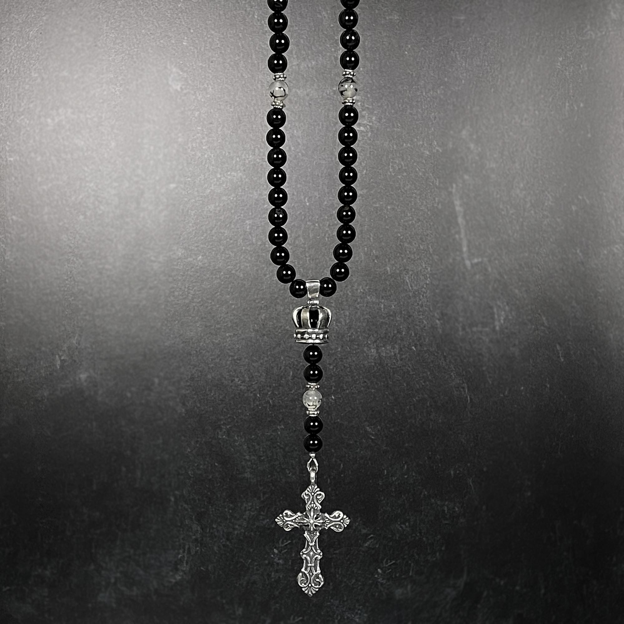 Beaded Rosary Necklace for Men