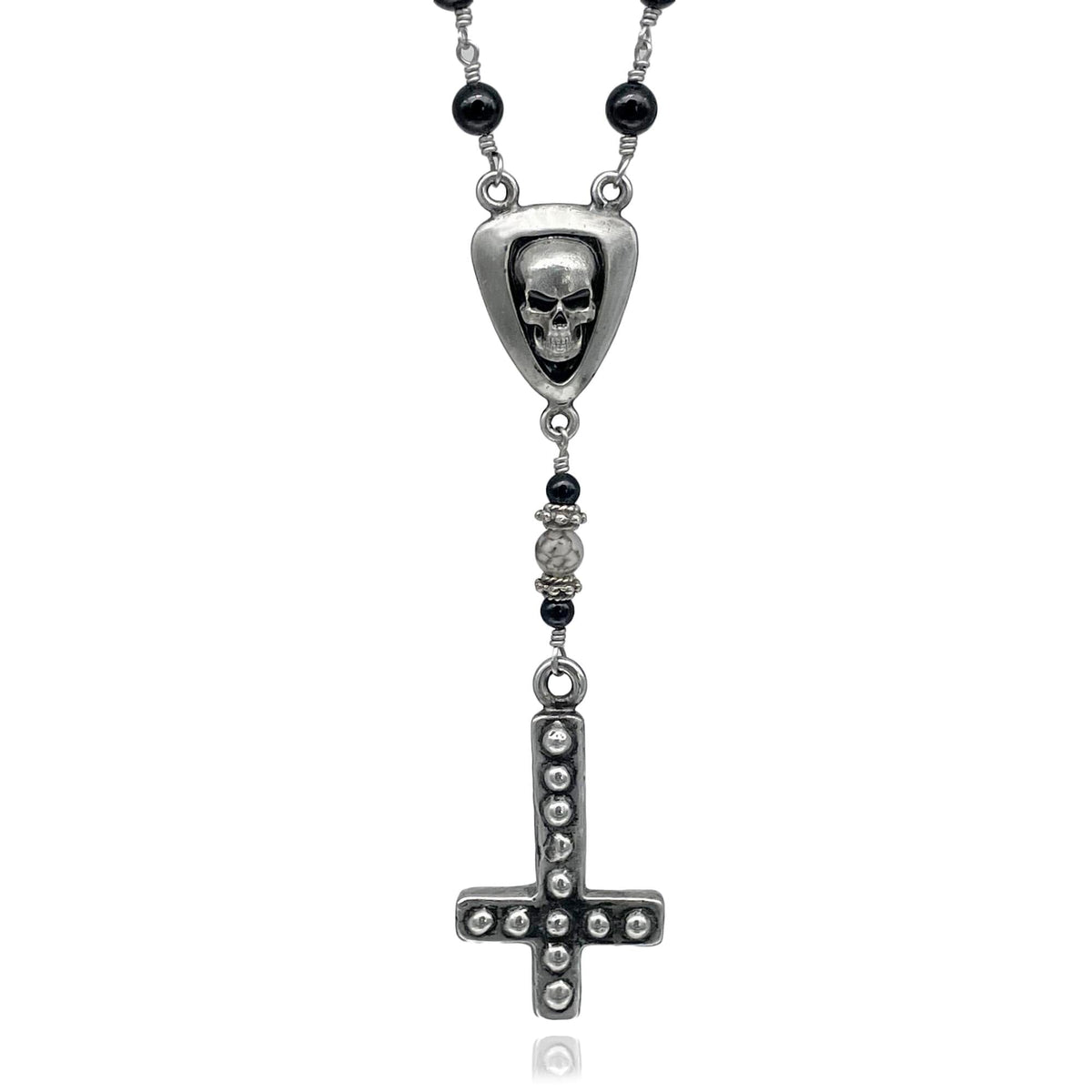 rock n roll rosary necklace by rock my wings