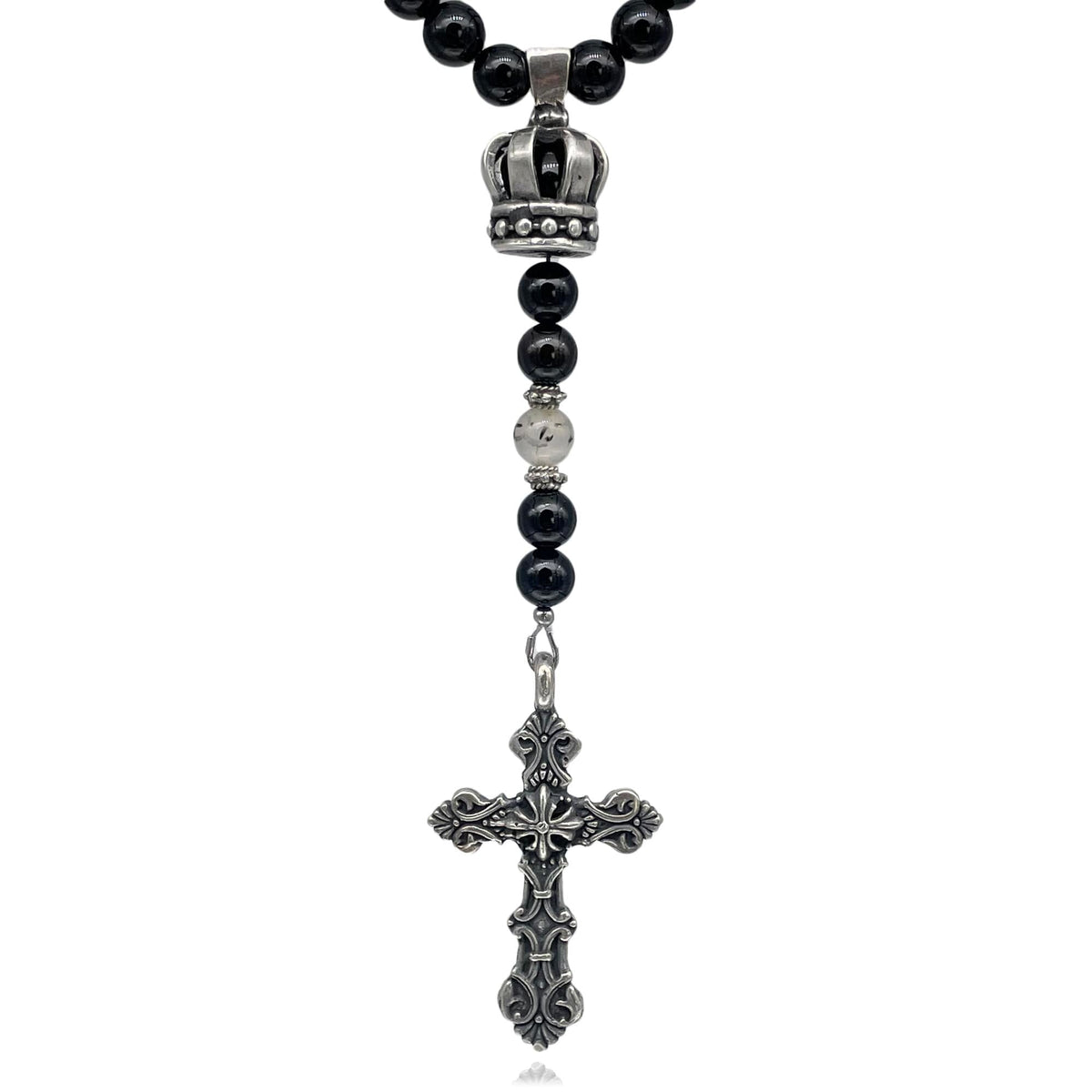 Beaded Rosary Necklace for Men