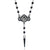 sacred heart rosary necklace for women by rock my wings