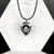 Men's unique jewelry - sacred heart leather necklace for men