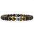 Skull with tiger eye bead gemstone bracelet by rock my wings