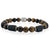 Tiger Eye Gemstone stacking bracelet for men