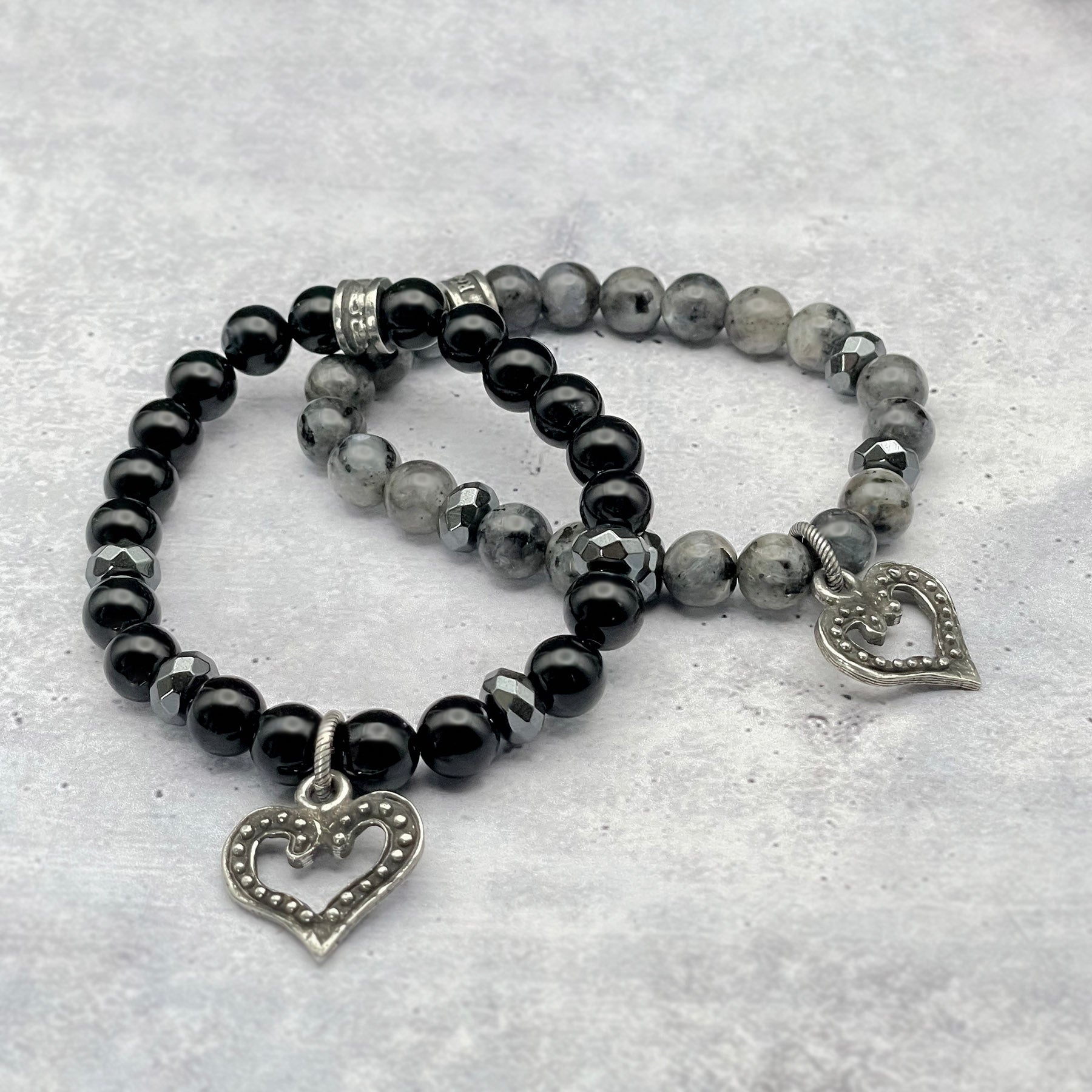 women's heart gemstone bracelet by rock my wings